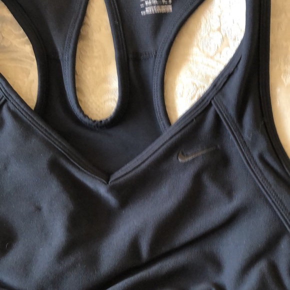 NIKE SPORTS BRA BLACK MEDIUM RACER-BACK VERY GOOD PREOWNED CONDITION #008 - Picture 9 of 9